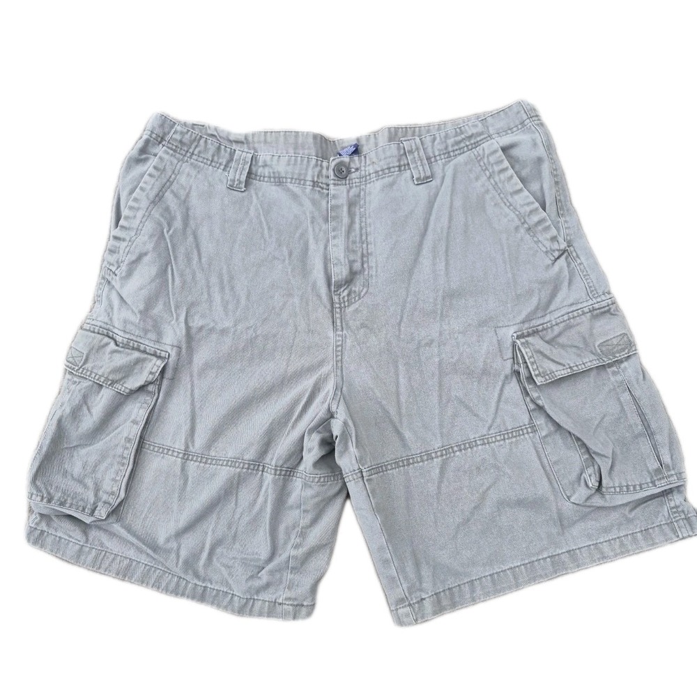 Bugle Boy Mens Size 38 Cargo Shorts Gray‎ Streetwear 90s Y2k Gorp Core